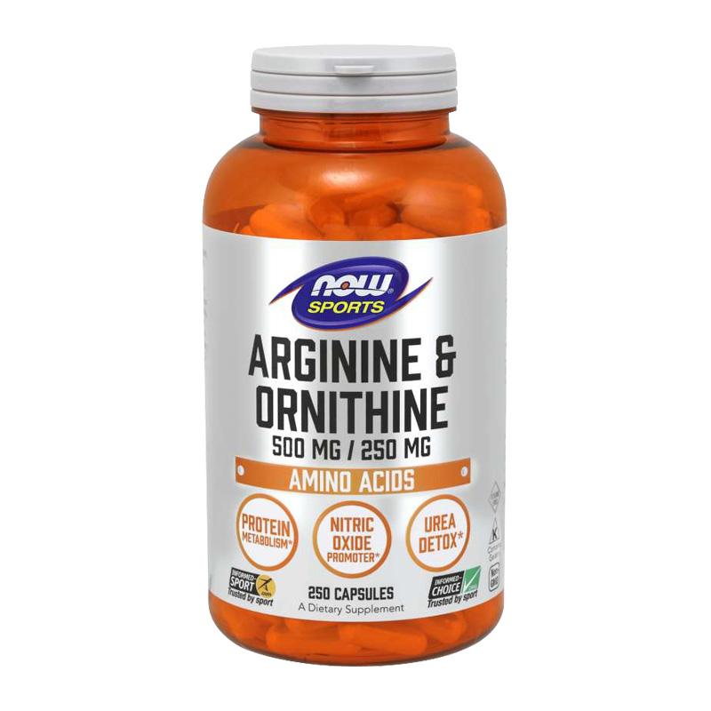 L-ARGININE & ORNITHINE 500/250 mg 250 CAPS