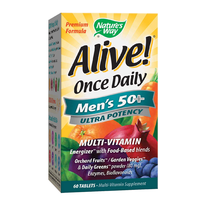 ALIVE ONCE DAILY MEN'S 50+ 60TABS