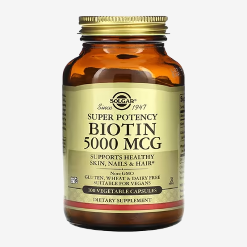BIOTIN 5000 MCG 100 CAPSULES
